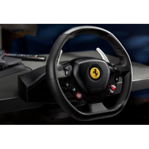 הגה מירוצים עם דוושות טרומאסטרThrustmaster T80 Ferrari 488 GTB Edition  עבור PC/PS4