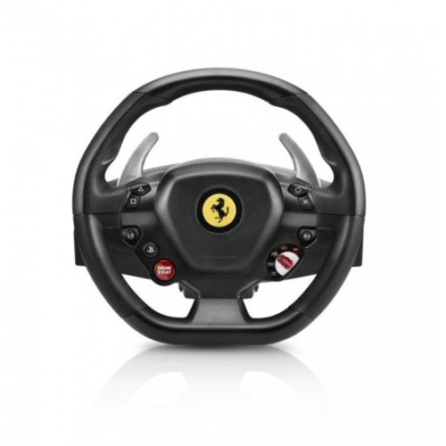 הגה מירוצים עם דוושות טרומאסטרThrustmaster T80 Ferrari 488 GTB Edition  עבור PC/PS4