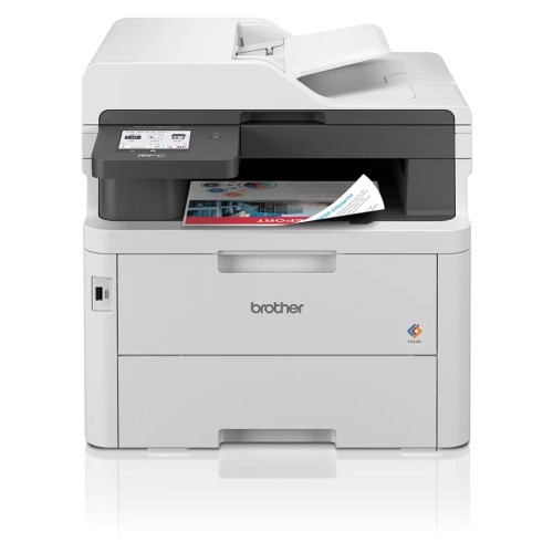 Brother MFC-L3760CDW Wi-Fi Color Laser Multifunction Printer with Scanner, Copier and Fax — White