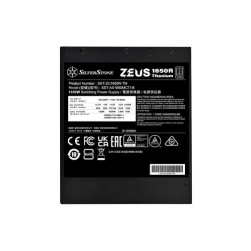 Power Supply SILVERSTONE Zeus 1650R 1650W 80+ Titanium