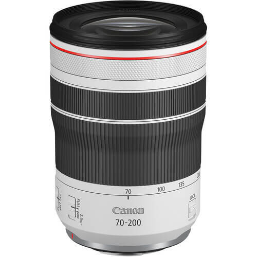 עדשת Canon RF 70-200mm F4L IS USM למצלמות עם תושבת Canon RF — לבן