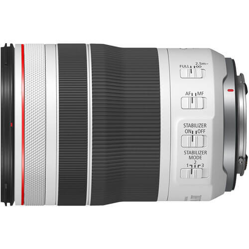עדשת Canon RF 70-200mm F4L IS USM למצלמות עם תושבת Canon RF — לבן