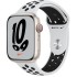 Apple Watch 7 Cellular MKL43HB/A in Sterling color with 45mm SIM.