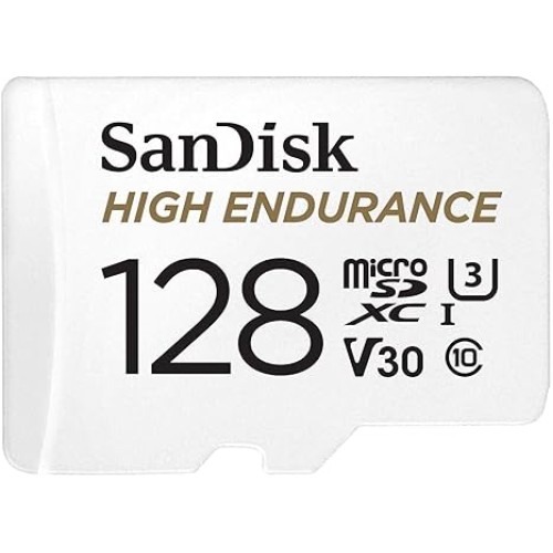 SanDisk Max Endurance Micro SDHC memory card with a capacity of 128GB