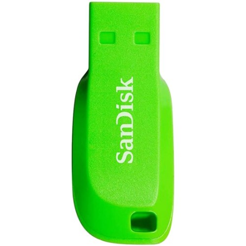 SanDisk Cruzer Blade USB портативная память с емкостью 32ГБ — зеленого цвета