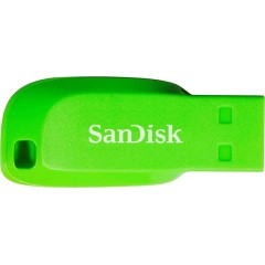 SanDisk Cruzer Blade USB портативная память с емкостью 32ГБ — зеленого цвета