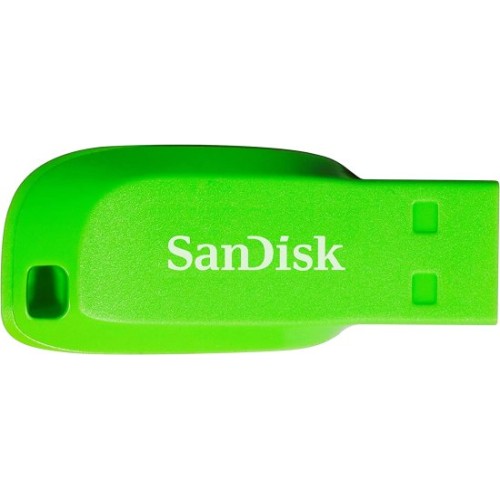 SanDisk Cruzer Blade USB портативная память с емкостью 32ГБ — зеленого цвета