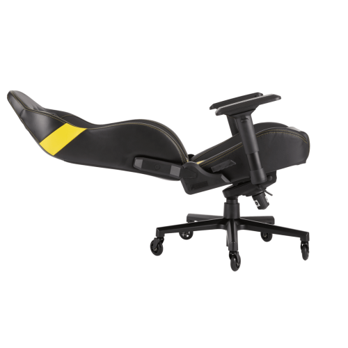 Gaming chair premium CORSAIR T2 ROAD WARRIOR yellow color.