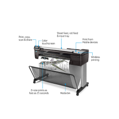 Printer Plotter HP DesignJet T830 36-in MFP F9A30A