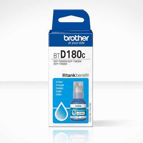 Brother BTD180C Original Cyan Ink for DCP-T580DW / DCP-T583DW / DCP-T780DW