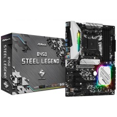 Материнская плата AM4 B450 Asrock Steel Legend