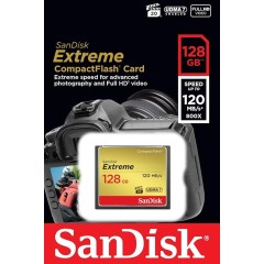 SanDisk Extreme Compact-Flash карта памяти с емкостью 128ГБ