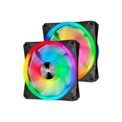 סט מאווררים CORSAIR iCUE QL140 ‏140 מ״מ RGB PWM (2 יח׳)