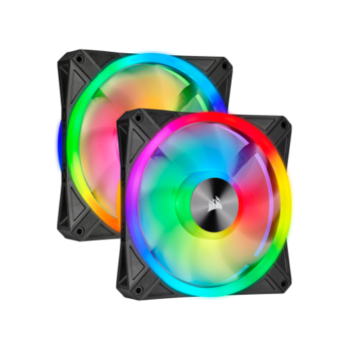 סט מאווררים CORSAIR iCUE QL140 ‏140 מ״מ RGB PWM (2 יח׳)
