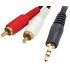 AUX Cable 3.5-2xRCA Male-Male Molded, 3 meters