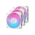 Стартовый комплект вентиляторов CORSAIR iCUE LINK RX120 RGB 120 мм PWM белый (3 шт.)
