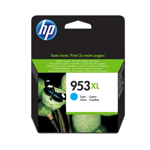 Original HP 953XL High-Capacity Cyan Ink Cartridge for HP OfficeJet Pro Printers