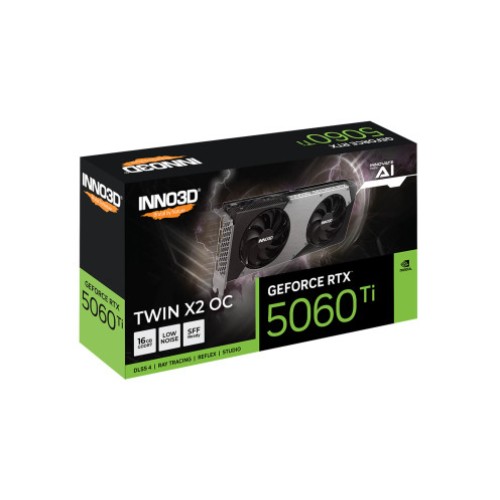 כרטיס מסך INNO3D GEFORCE RTX 5060 TI 16GB TWIN X2 OC