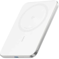 סוללת גיבוי Anker Nano Power Bank 5000mAh (MagGo Slim) — לבן