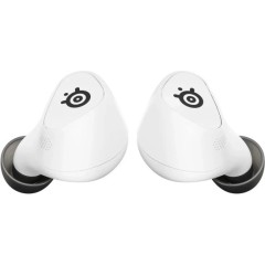 אוזניות Arctis GameBuds אלחוטיות עם ביטול רעשים — לבן/שחור