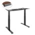 Electric sit-stand desk with dual motors (Standard) — Black