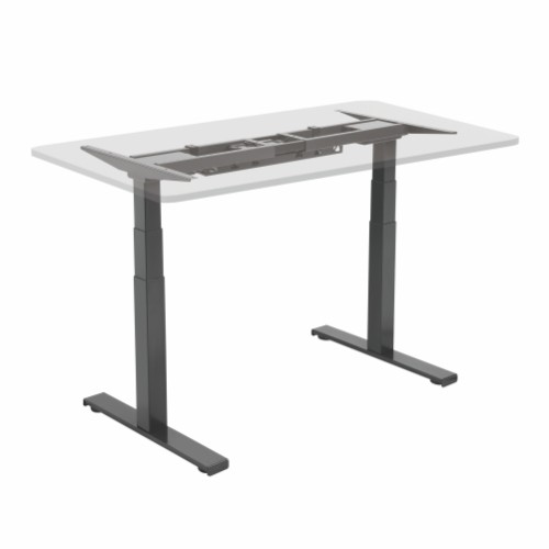 Electric sit-stand desk with dual motors (Standard) — Black