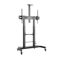 Telescopic Height-Adjustable Steel TV Stand for 60"-100" TVs