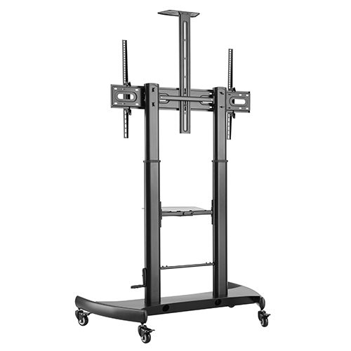 Telescopic Height-Adjustable Steel TV Stand for 60"-100" TVs