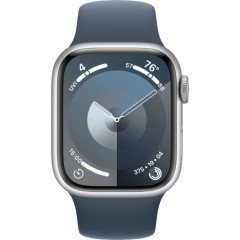 שעון חכם Apple Watch Series-9 GPS + Cellular 41mm עם רצועה Storm Blue Sport Band בגודל M/L