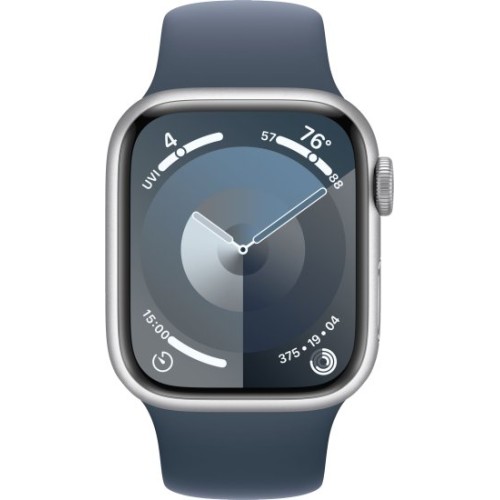 Смарт-часы Apple Watch Series-9 GPS 41mm с ремешком Storm Blue Sport Band размера M/L