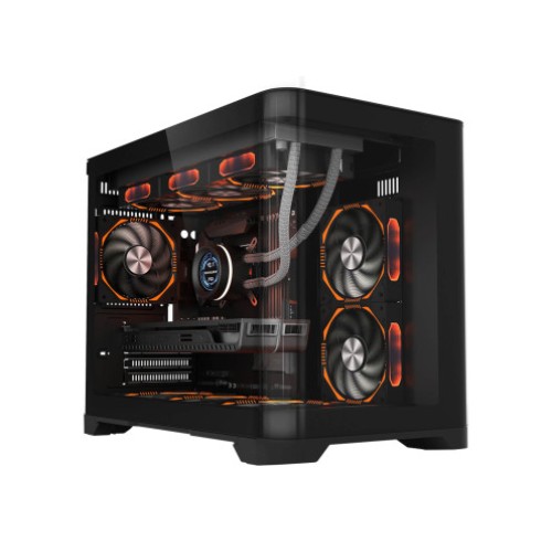 1STPLAYER UV6 3x AR RGB Fans Black Case