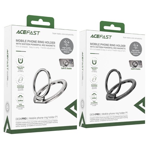 ACEFAST P1 Magnetic Phone Ring Holder, Silver