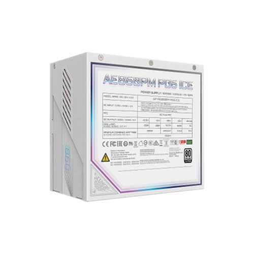 Power Supply GIGABYTE AORUS Elite P850W ICE 850W 80+ Platinum Modular