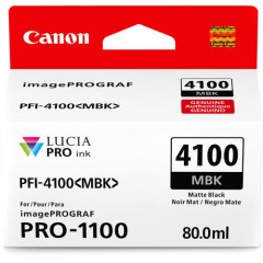 מחסנית דיו שחור מט מקורית Canon PFI-4100MBK למדפסת Canon imagePROGRAF PRO-1100