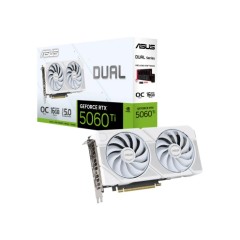ASUS DUAL RTX 5060 TI 16GB GDDR7 WHITE OC EDITION Graphics Card