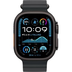 Apple Watch Ultra 2 49mm GPS + Cellular in Black Titanium Case with Black Ocean Bad — One Size (2024)