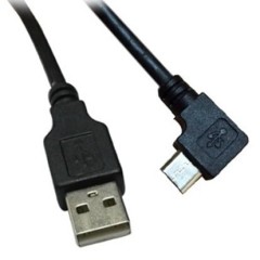 USB 2.0 Cable - Micro USB B R/A High Quality with 1m Length