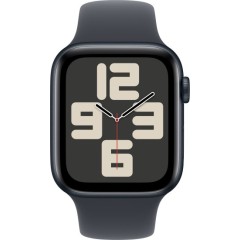Apple Watch SE GPS 44 мм + Cellular в цвете Midnight Aluminium с ремешком Midnight Sport Band M/L (2024)