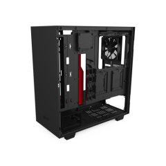 Computer Case NZXT H510I MATTE BLACK-RED