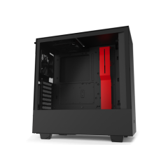 Computer Case NZXT H510I MATTE BLACK-RED