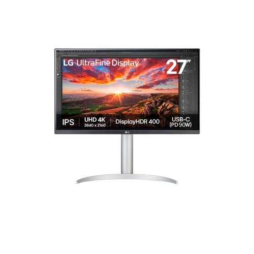 מסך מחשב LG 27" 4K UHD IPS 60Hz — כסף