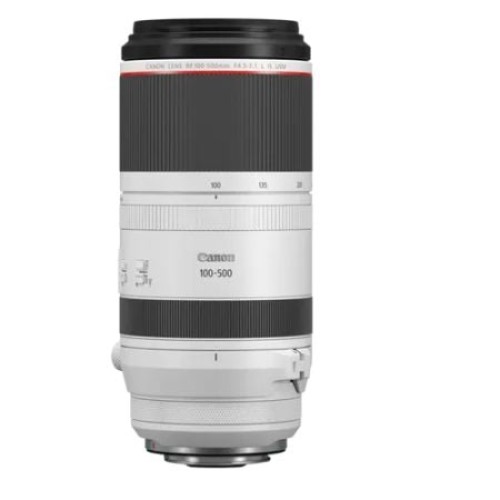 עדשת Canon RF 100-500mm F4.5-7.1 L IS USM למצלמות עם תושבת Canon RF — לבן