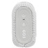 Portable speaker JBL Go 3 Bluetooth in white.