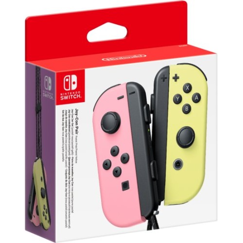 Nintendo Switch Joy-Con Controllers (pastel pink and yellow)