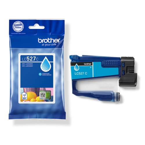 Brother LC527C Original Cyan Ink Cartridge for MFC-J4350DW / MFC-J4550DW / MFC-J6760DW / MFC-J6960DW / MFC-J6975DW / MFC-J6977DW