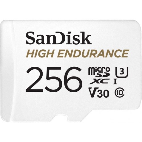 כרטיס זיכרון SanDisk High Endurance Micro SDXC בנפח 256GB