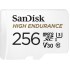 כרטיס זיכרון SanDisk High Endurance Micro SDXC בנפח 256GB