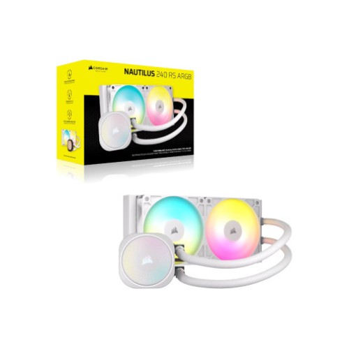 CORSAIR Nautilus 240 RS ARGB White Liquid CPU Cooler