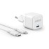 Anker PowerPort III Cube 20W Charger + USB-C to Lightning Cable 0.9m — White