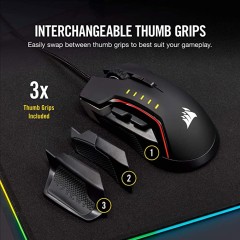 עכבר גיימינג Corsair Glaive RGB Pro Aluminum Gaming Mouse